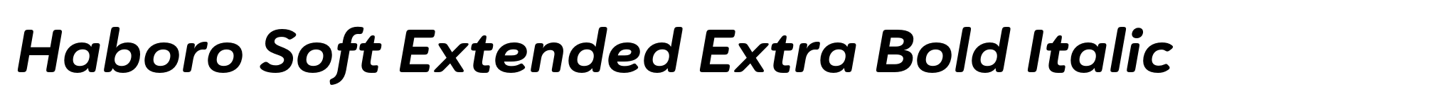 Haboro Soft Extended Extra Bold Italic image
